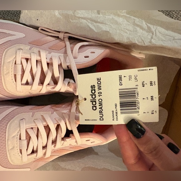 BNWT Adidas Duramo 10 WIDE Women’s Running Shoes – US Size 8.5 - Picture 6 of 11